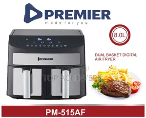 Dual/Double Basket Digital Air Fryer 8ltrs