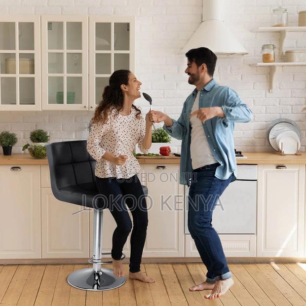 Office Furniture: Counter Height PU Leather Padded Stool