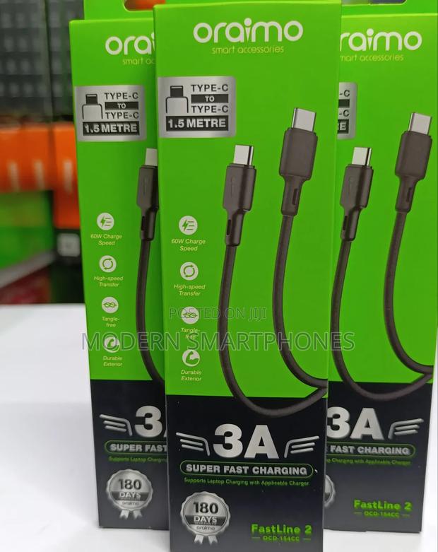 Oraimo Type C to Type C Cable – OCD-154CC - main view