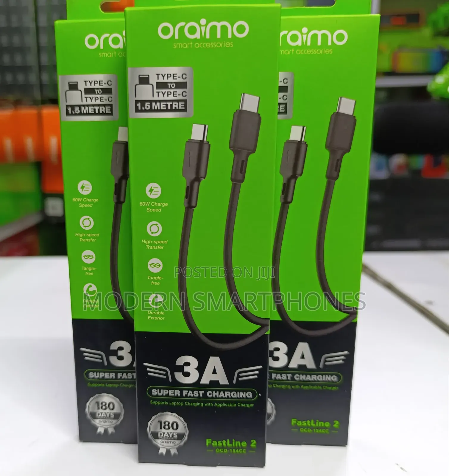 Oraimo Type C to Type C Cable – OCD-154CC