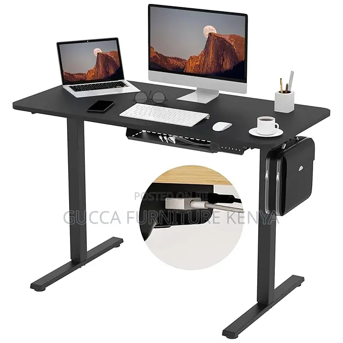 Office Tables:1400mmheight Adjustable Electric Standing Desk