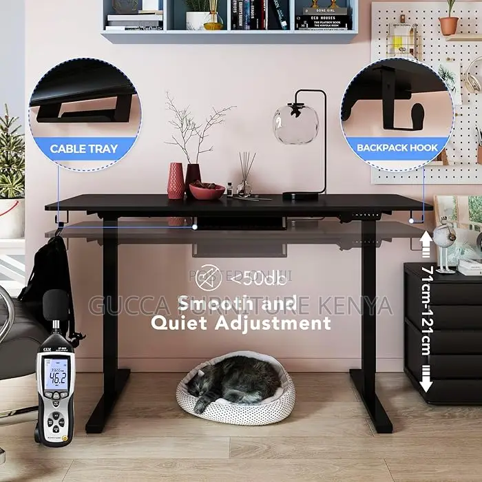 Office Tables:1400mmheight Adjustable Electric Standing Desk