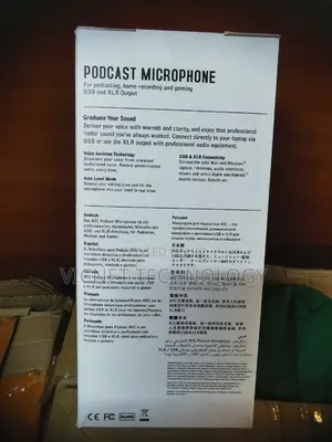 XLR PODCAST Microphone for Home Recording, Podcast Gaming
