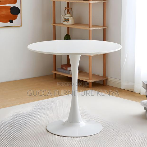 Dining Table:Simple Style Round Home Solid Wood Dining Table - thumbnail 4