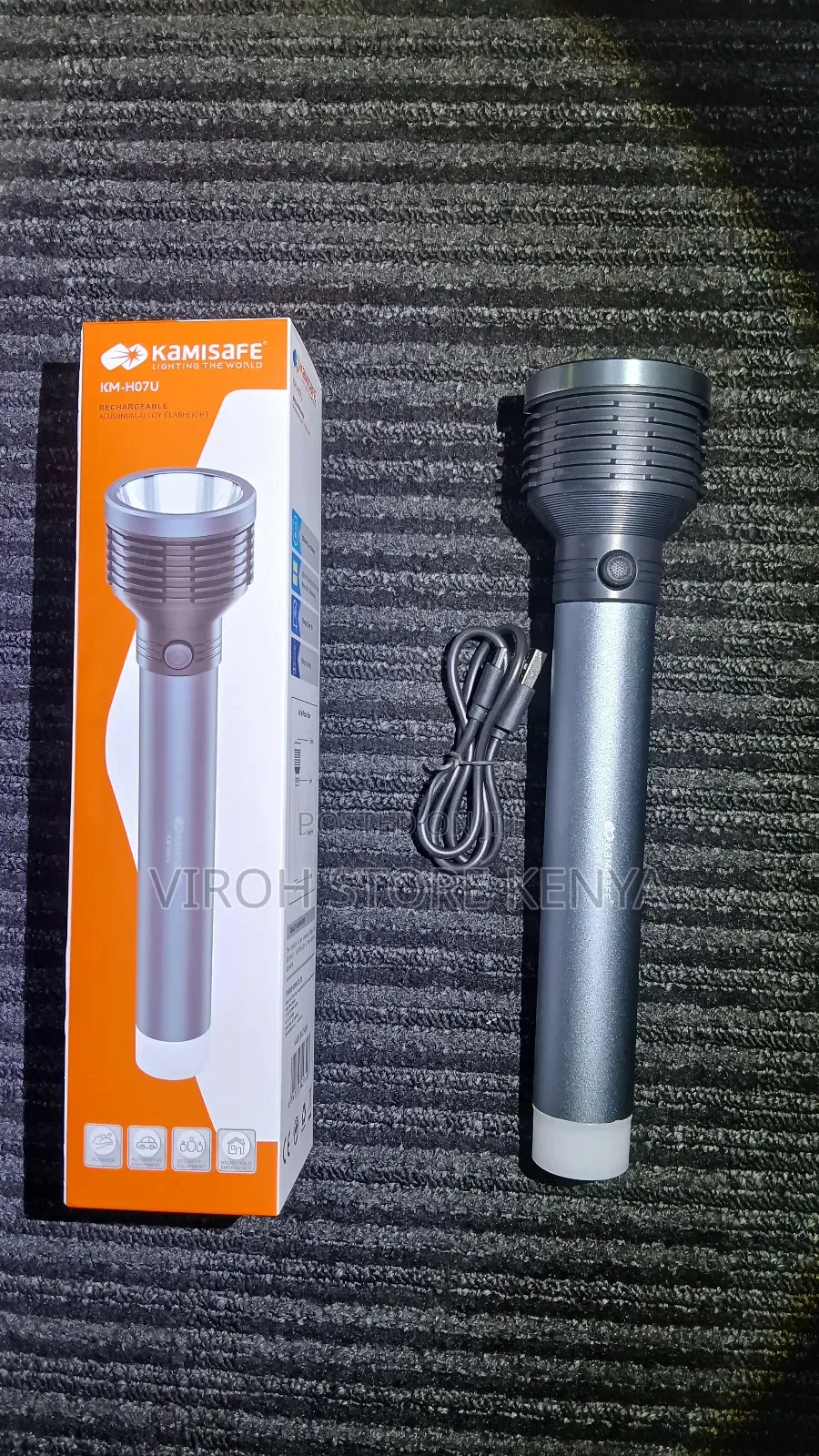 KAMISAFE KM-H07U Rechargeable Search Torch