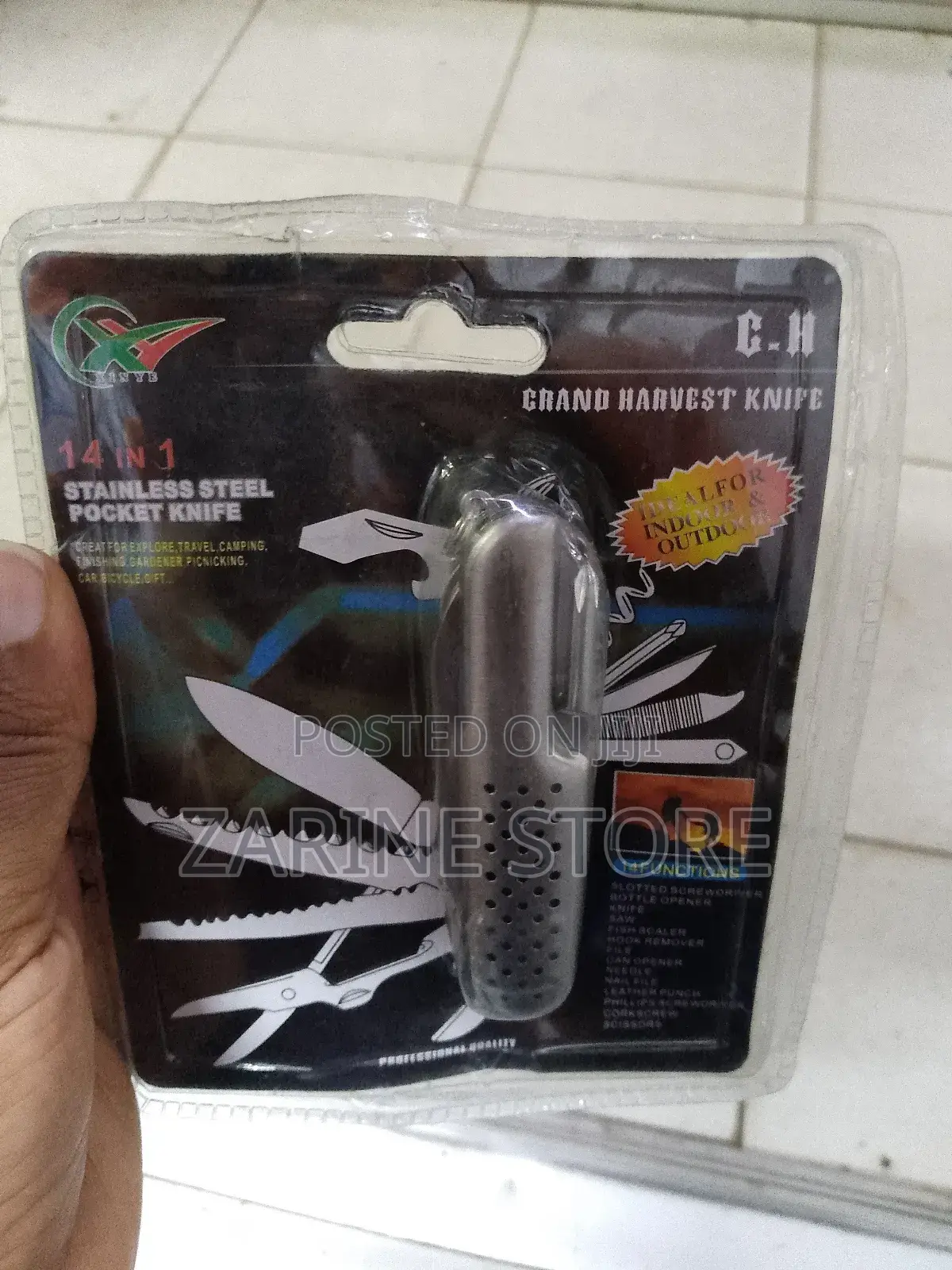 14 in 1 Stainless Steel Pocket Knife Foldable Knife