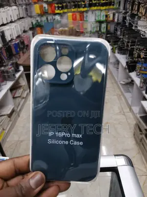 iPhone 16 Pro Max Soft Silicone Apple Back Phone Case -Blue