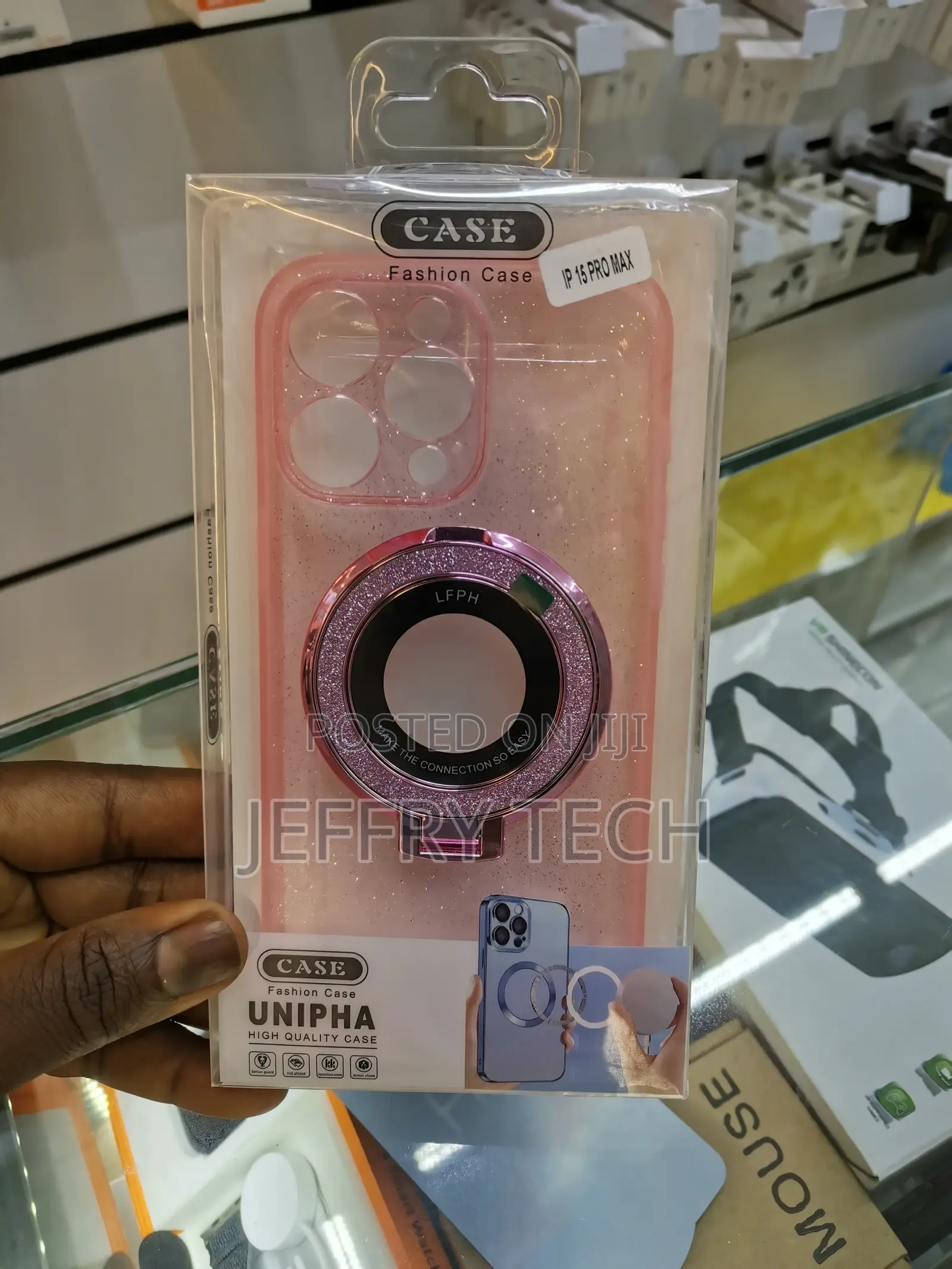 For iPhone 15 Pro Max Case, Compatible With Magsafe-Pink