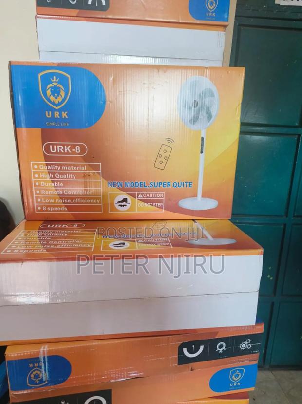 Remote Controlled URK 16" Modern Standing Quiet Fan - main view