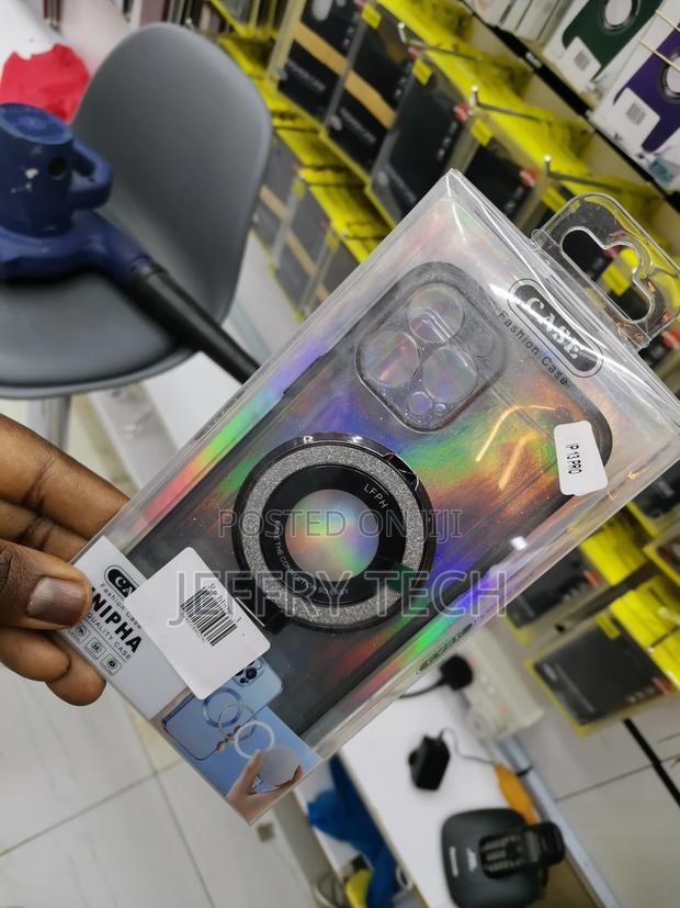 iPhone 13 Pro Magnetic Glitter Case, Luxury Plating -Clear - thumbnail 2