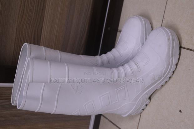 Steel Toe Gumboot-White - main view