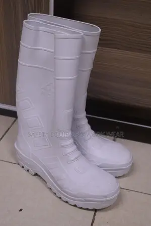 Steel Toe Gumboot-White