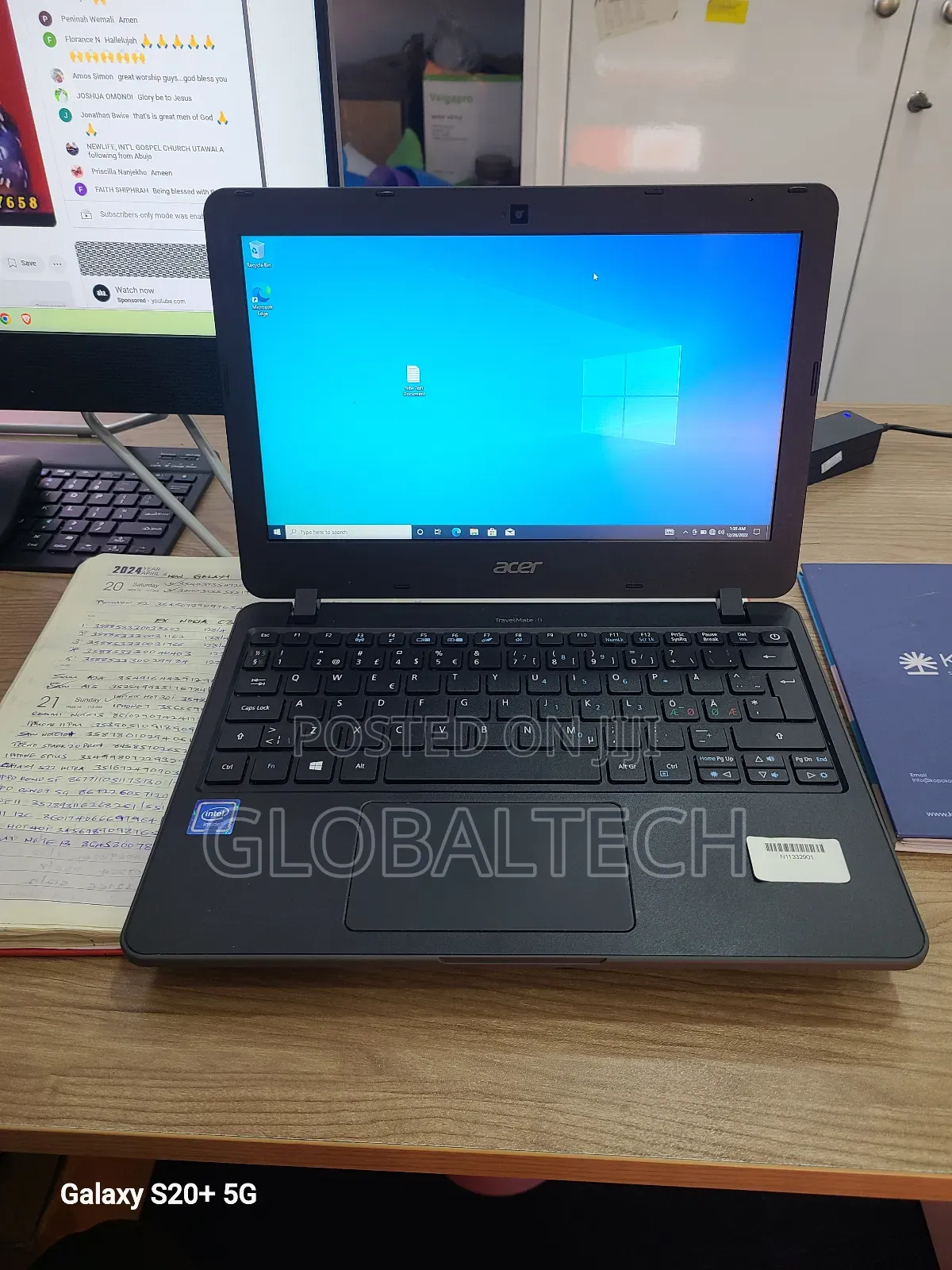 Laptop Acer TravelMate B 4GB Intel Celeron SSD 72GB