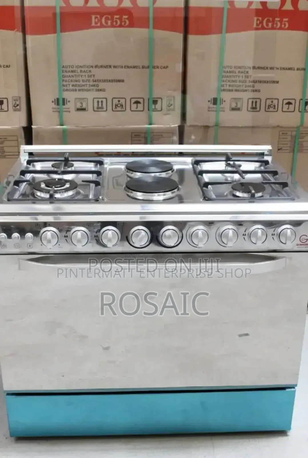 60*90 Eurochef 4+2 Standing COOKER