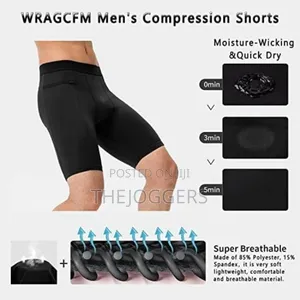 Men's Running,Gym Compression Short With Zipper Pockets