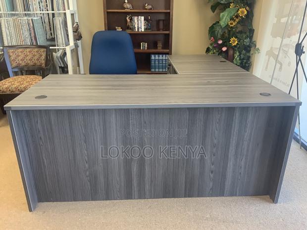 Office Desk: 1400mm Rectangular L-Shaped Desk - thumbnail 4
