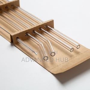 6pc Reusable Glass Straws - thumbnail 2