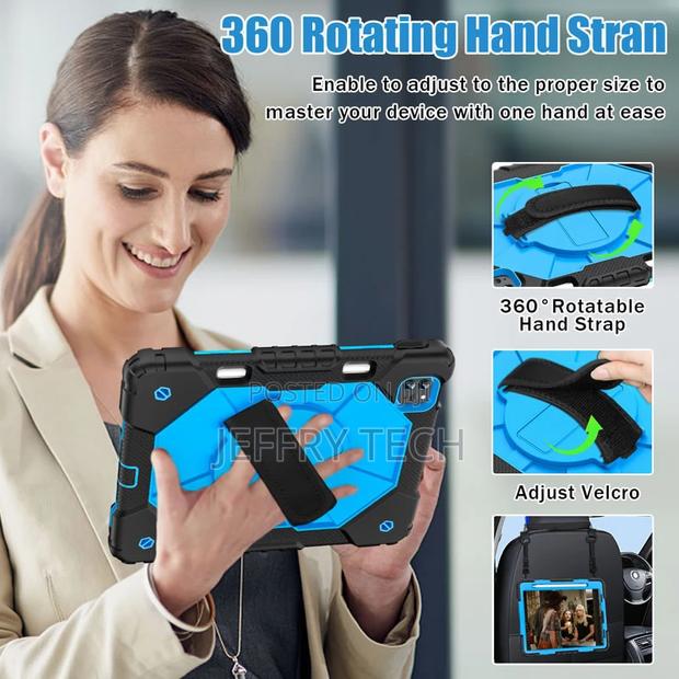 iPad Pro 4th Gen 11 Inch 2022 Shockproof Rugged Case-Blue - thumbnail 3