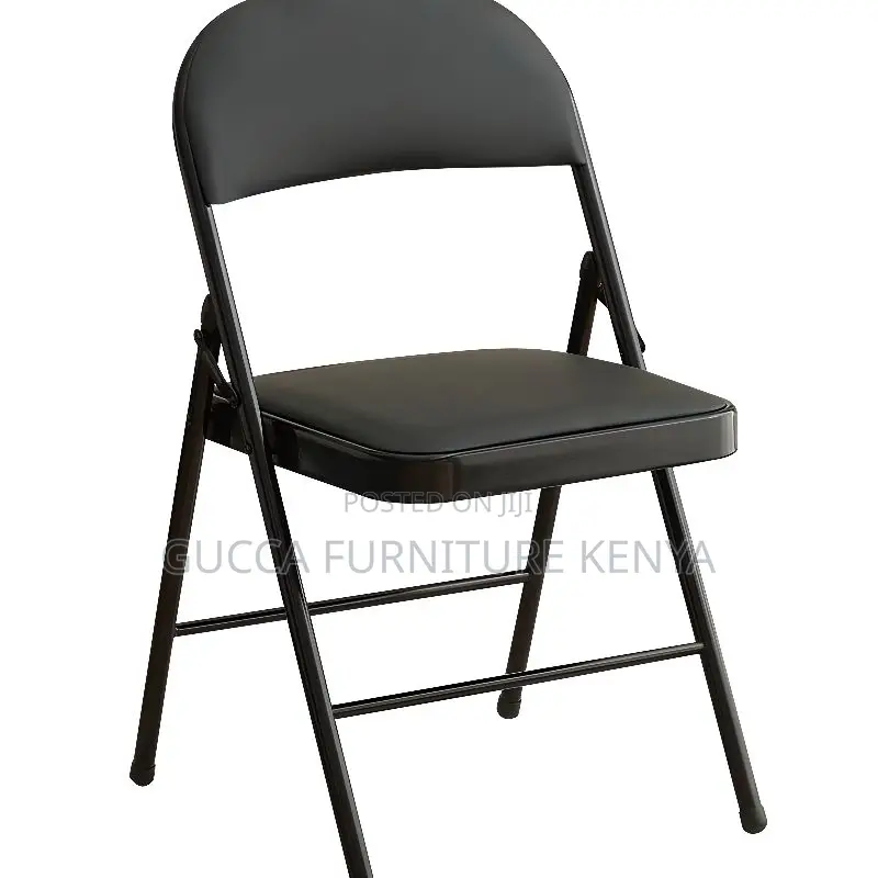 Office Chairs: Simplistic Foldable Armless Leather Chair