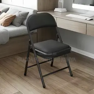 Office Chairs: Simplistic Foldable Armless Leather Chair