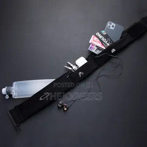 Waterproof Slim Running Belt With 300ml Water Bottle