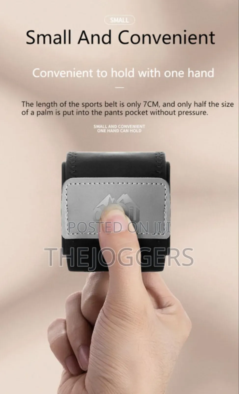 Waterproof Slim Running Belt With 300ml Water Bottle