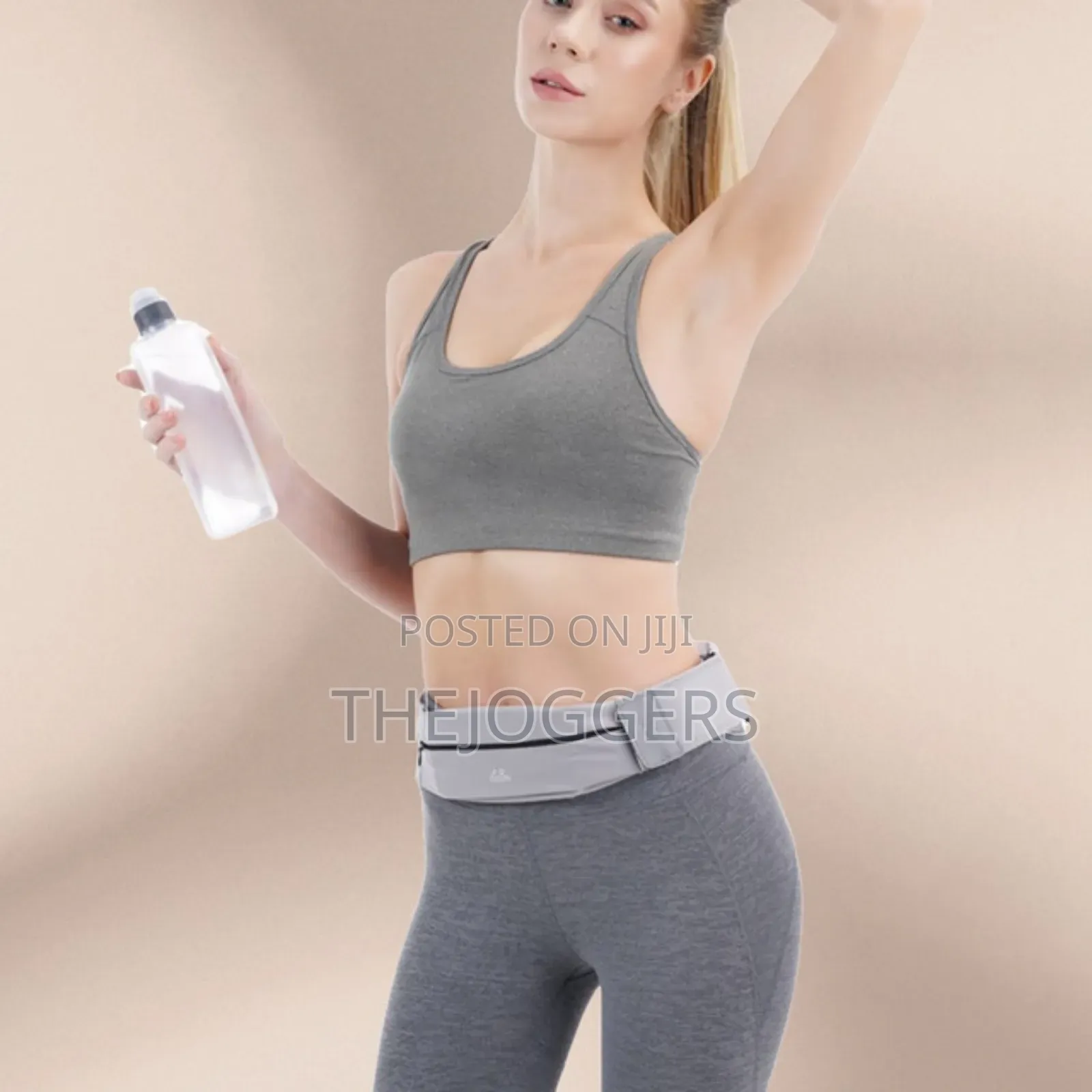 Waterproof Slim Running Belt With 300ml Water Bottle