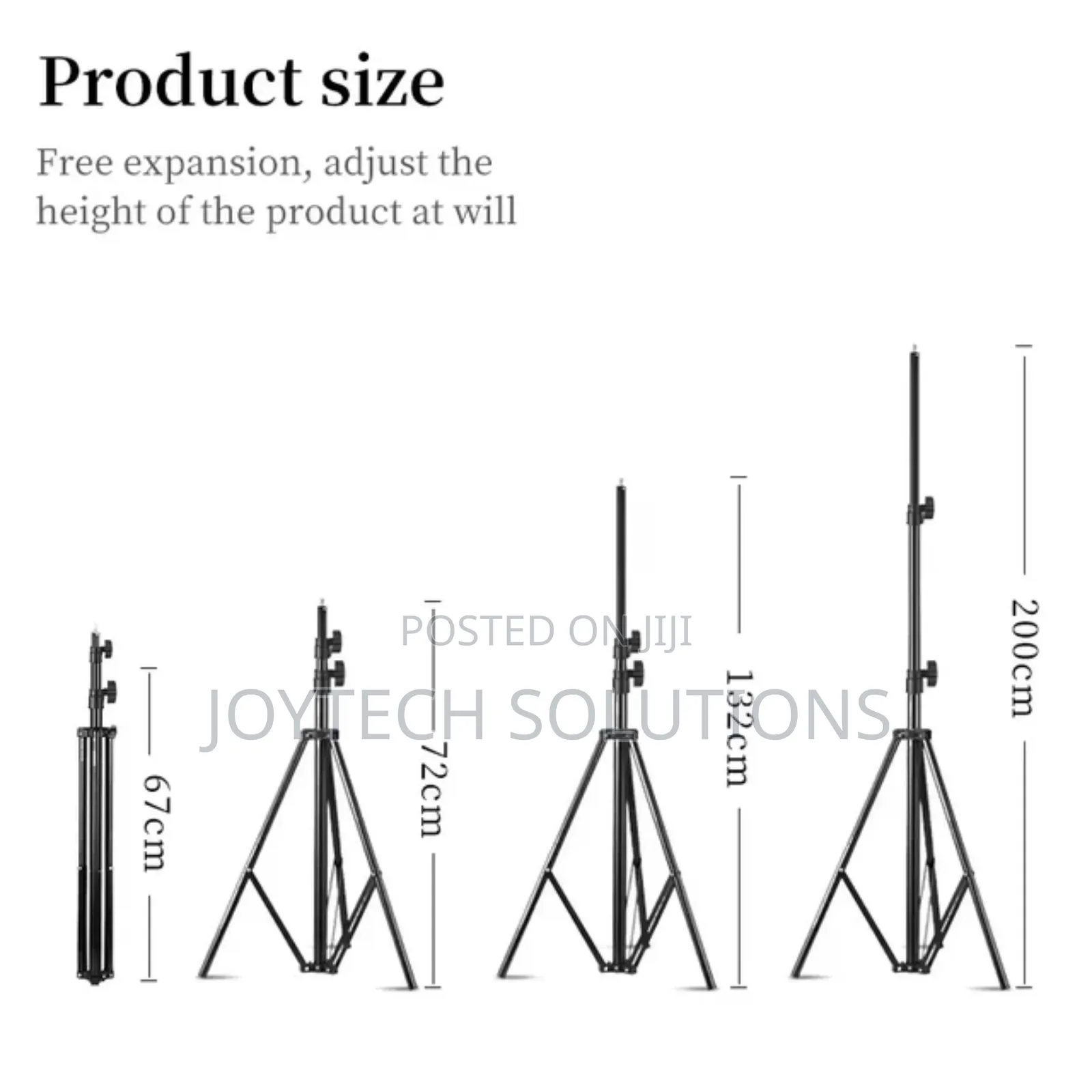 Extendable 2.1 M Tripod Stand for Holding Phones,