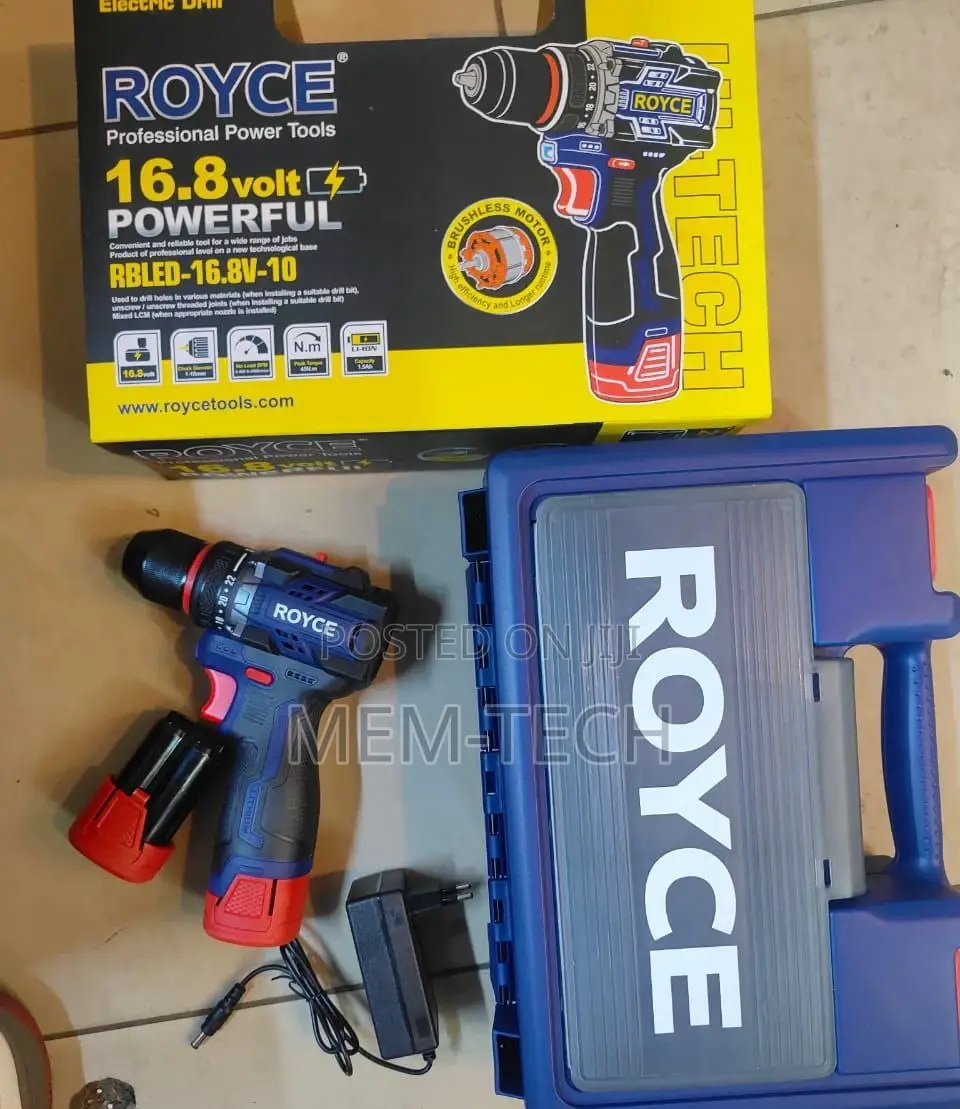 Powerful 16.8 Volts Royce Brushless Electric Drill