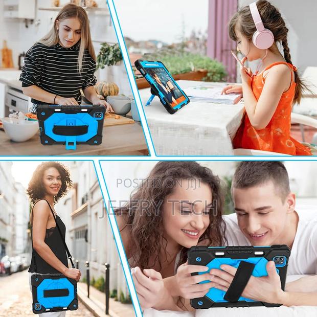 iPad Air 5 2022 Shockproof Protective Cover Kikstand -Blue - main view