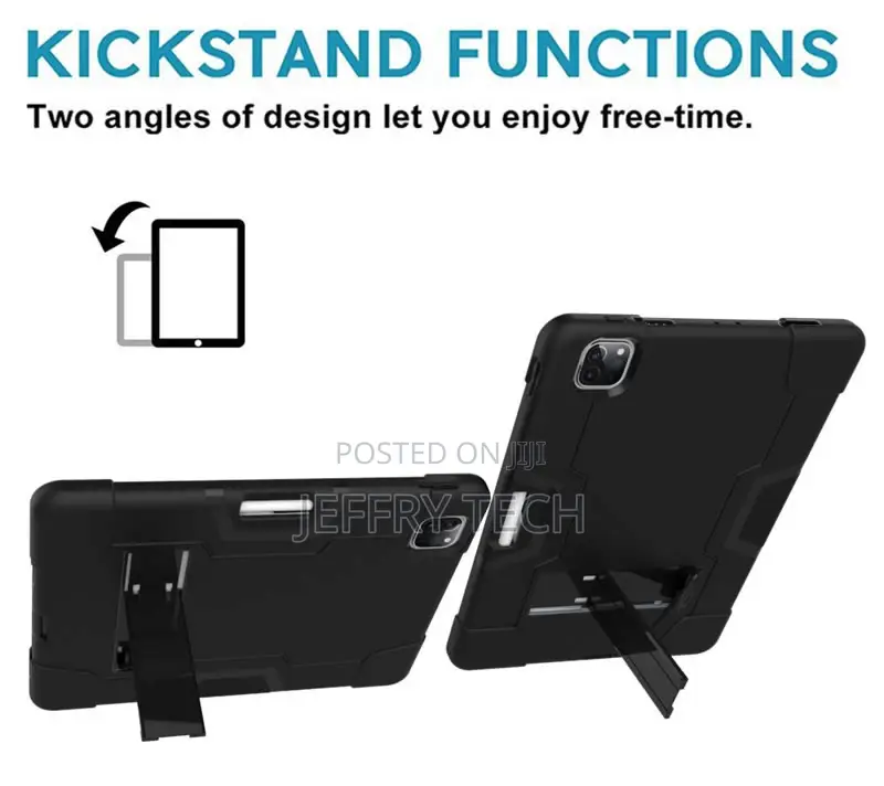 iPad Pro 12.9 Inch 5th Gen 2021 Rugged Cover With Kickstand