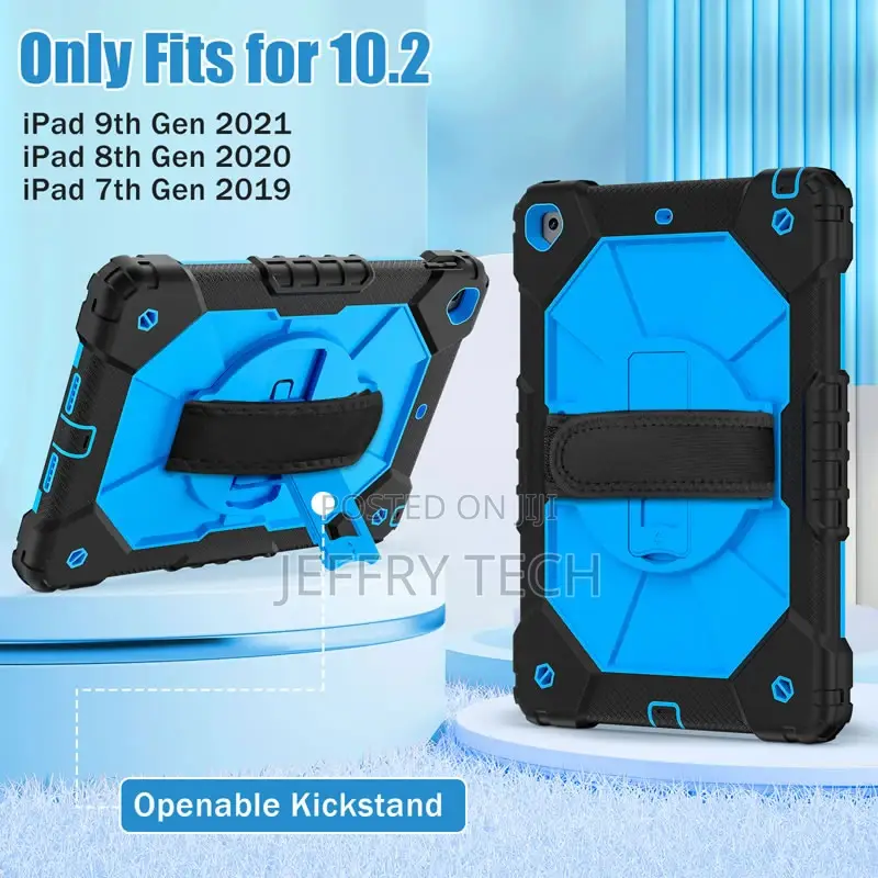iPad 9th Gen 10.2 Inch 2021 Shockproof Protective Cover-Blue
