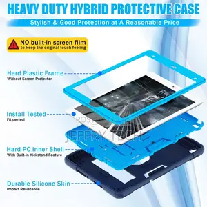iPad 7th Gen 10.2 Inch 2019 Heavy Duty Rugged Case,Kickstand