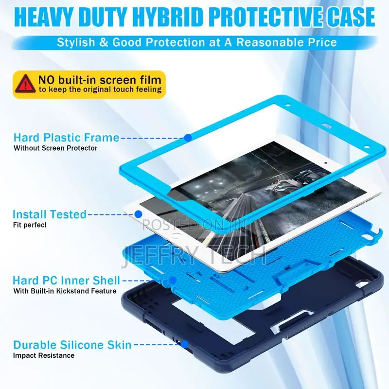 iPad 7th Gen 10.2 Inch 2019 Heavy Duty Rugged Case,Kickstand