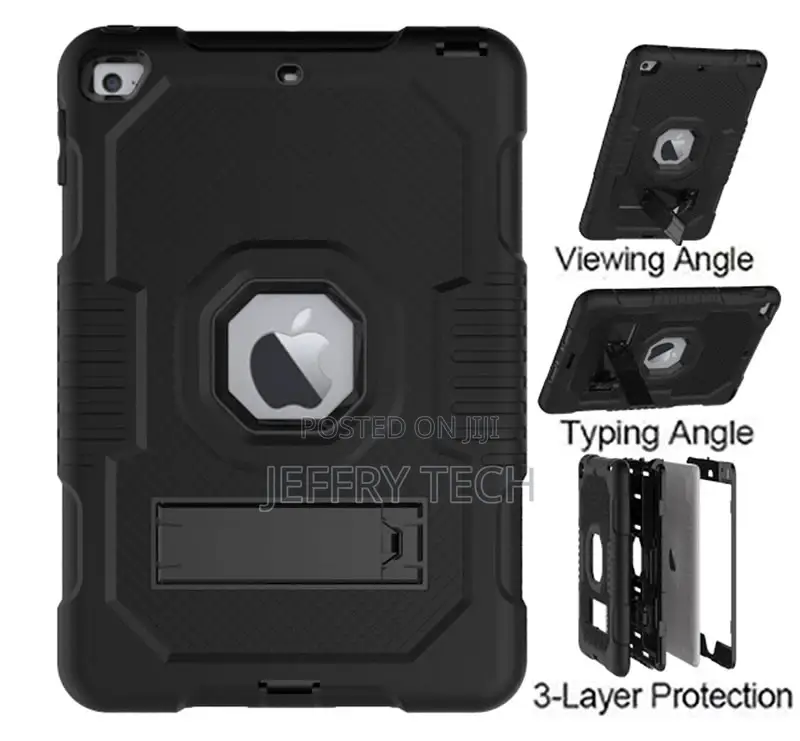 iPad Mini 5 Heavy Duty Shockproof Drop Rugged Case,Black