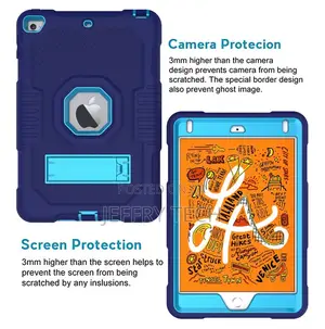 iPad Mini 5 Heavy Duty Shockproof Drop Rugged Case,Blue