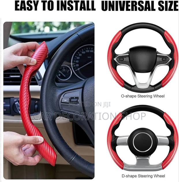 Red Carbon Fiber Look Nonslip Cover