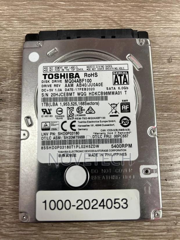Toshiba 1tb 2.5 Sata Internal Hard Disk Drive Laptop Ps4 Ps3 - main view