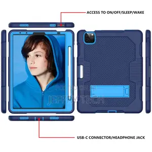 iPad Pro 1st Gen 11 Inch 2018 Heavy Duty Rugged Case,Blue