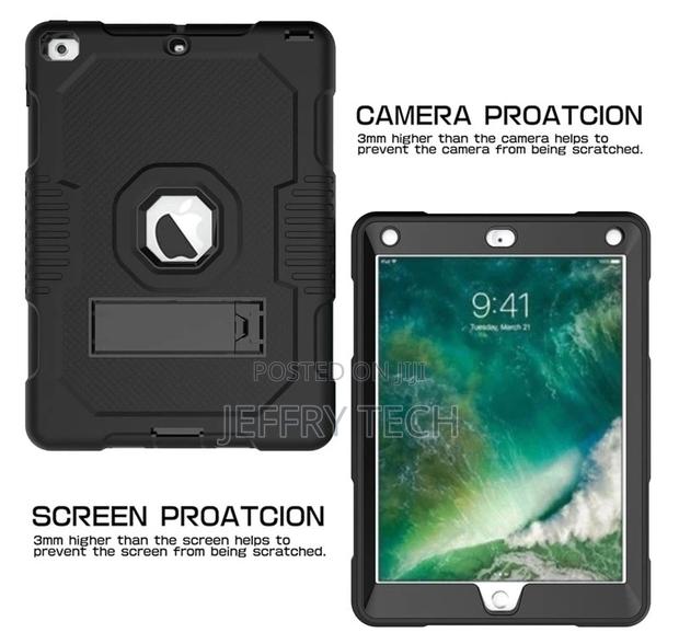 iPad 9.7 Inch 2018 Heavy Duty Shockproof Drop Rugged,Black - thumbnail 3