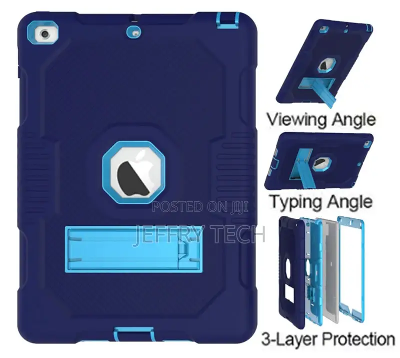 iPad 9.7 Inch 2018 Heavy Duty Shockproof Rugged Case,Blue