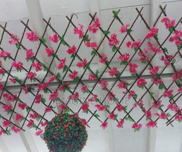 Red Beautiful Stretchable/Expandable Green Fence Balcony Dec