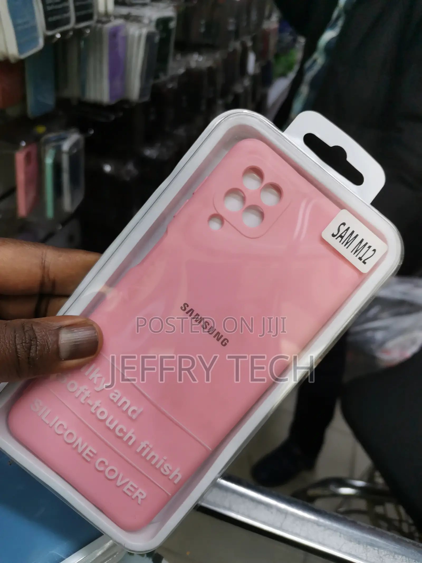 Silicone Case for Samsung Galaxy M12 Shockproof-Pink