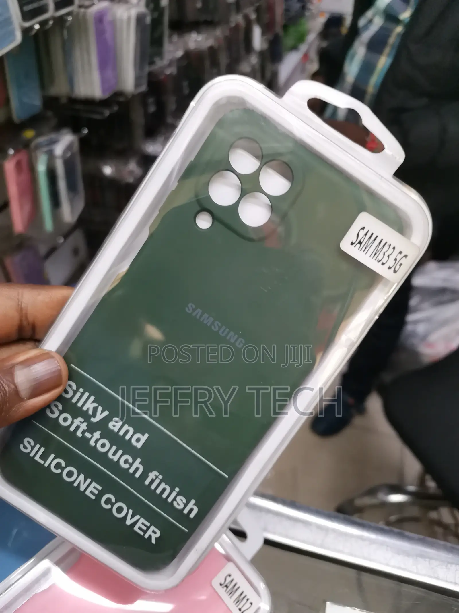 Samsung Galaxy M33 5G Soft Silicone Back Cover-Green
