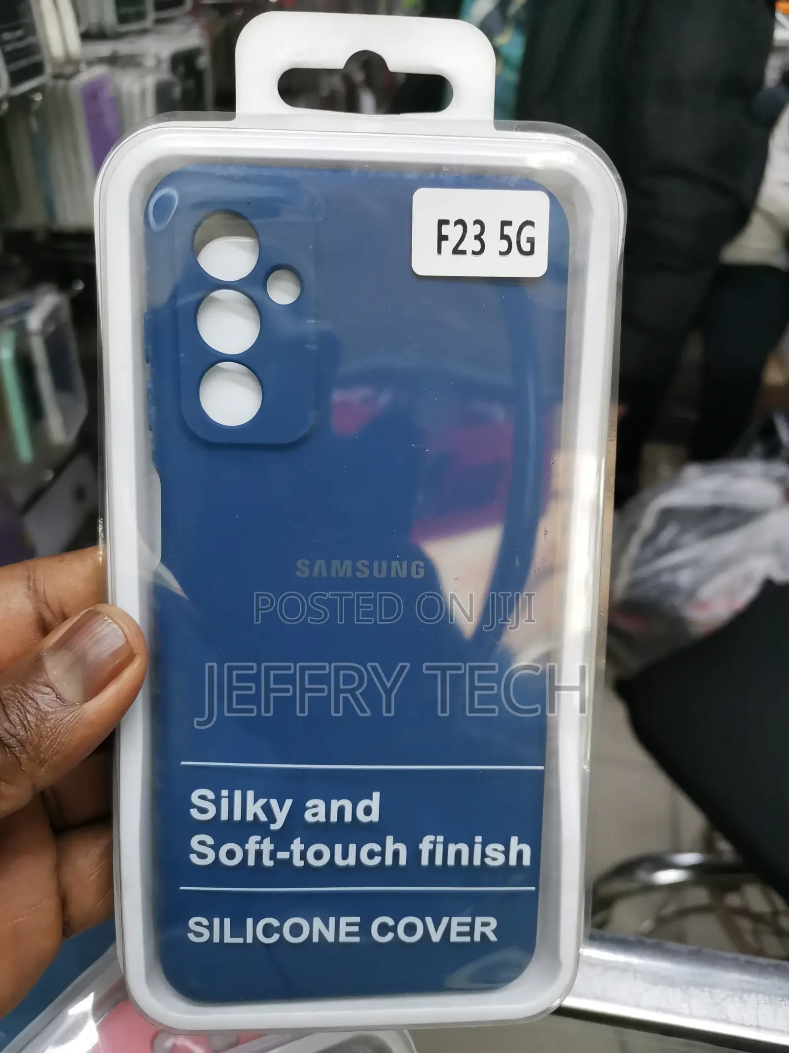 Soft Silicone Back Case for Samsung Galaxy F23 5G -Blue