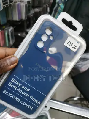 Soft Silicone Back Case for Samsung Galaxy F23 5G -Blue