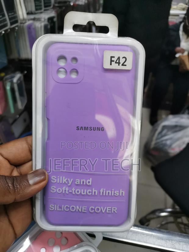 Silicone Gel Rubber Case for Samsung Galaxy F42 -Purple
