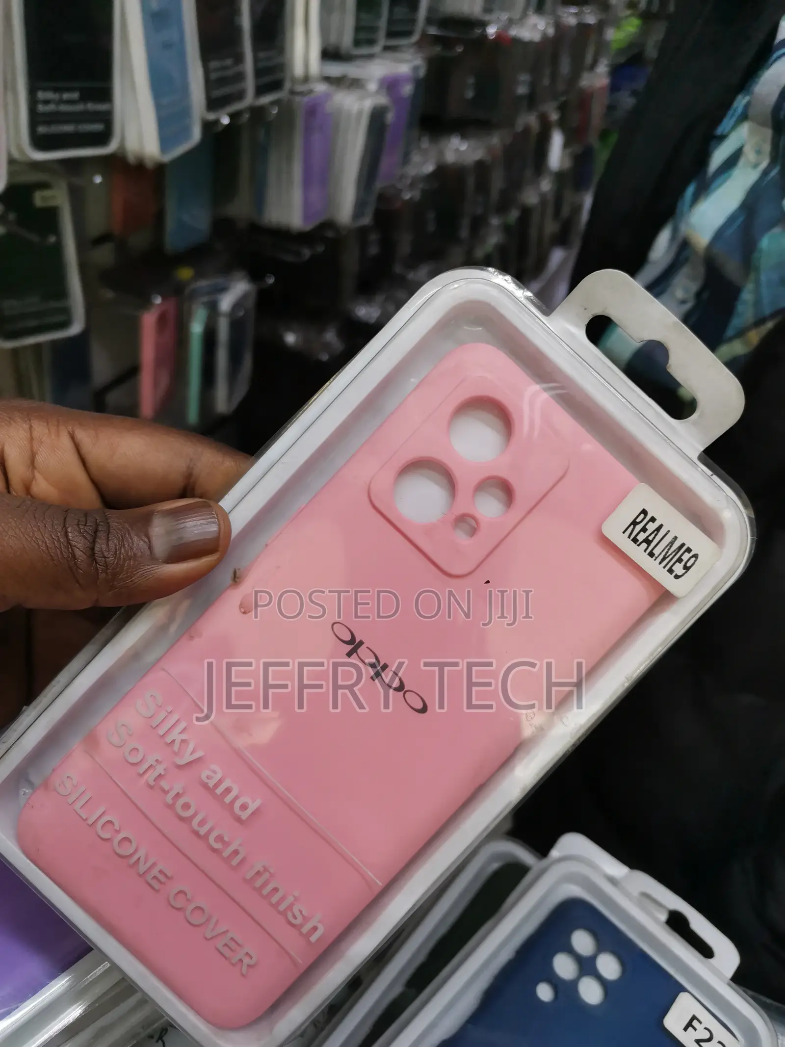 Silicone Soft Back Cover Case For Realme 9 -pink