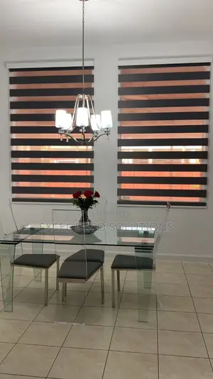 Dark Themed Zebra Roller Blinds