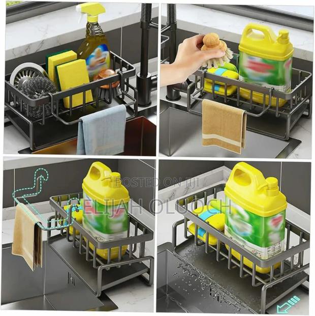Sink Caddy With Towel Holder - thumbnail 2